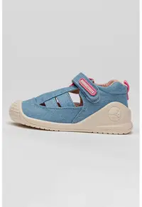 Sandale cu velcro si talpa plata