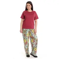 Tinuta dama AV2336 grena/bleu floral, Andana | marimea S