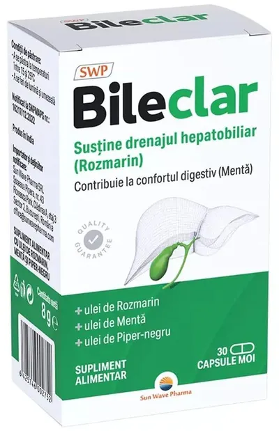 Bileclar, 30 capsule , Sun Wave Pharma