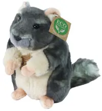 Jucărie de pluș Rappa Eco Friends - Cincilă, 15 cm