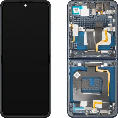 Display cu Touchscreen Motorola Razr+ 2025 / Razr+ 2024 / Razr 50 Ultra, cu Rama, Sub Inner, Bleumarin (Navy Blazer), Service Pack 5D68C24698
