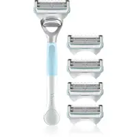 Gillette Venus For Pubic Hair&Skin aparat de ras pentru ajustarea liniei bikinilor + capete de schimb 5 buc