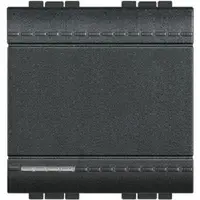 Intrerupator simplu 2 module Living Light Bticino L4001M2N, antracit