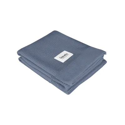 Paturica multifunctionala, Lionelo, Din bambus, Cu proprietati de termoreglare, Antibacteriana, Antifungica, Antialergice, Lavabila la masina de spalat, 100x75 cm, Albastru