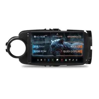 Navigatie Toyota Yaris (2010-2018), Android, E-Octacore 2GB RAM + 32GB ROM, 9 Inch - AD-BGE9002+AD-BGRKIT104B