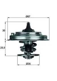Termostat Lichid Racire (92 C) Potrivit Audi 100 C4, 80 B4, A4 B5, A4 B6, A6 C4, A6 C5, A8 D2, A8 D3, Allroad C5, Cabriolet B3, Coupe B3, V8; Skoda Superb I; Vw Multivan T5 1.6-4.2 10.88-07.10