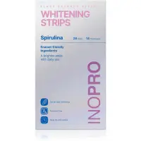 InoPro Green Whitening Strips Spirulina benzi pentru ablirea dintilor pentru dinti bez peroxidu 28 buc