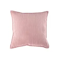 Pernă decorativă pentru copii roz cu tapițerie din catifea reiată Block – Wigiwama