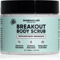 breakout + aid Body Scrub exfoliant pentru corp impotriva acneei 150 ml