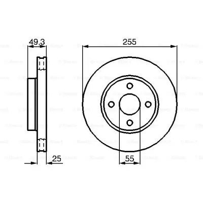 Disc frana BOSCH 0 986 479 084