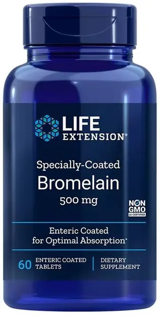 Specially Coated Bromelain, 500 mg, 60 tablete, Life Extension
