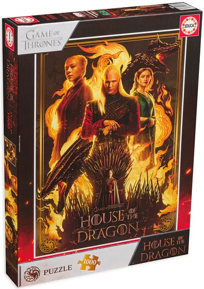 Puzzle Educa din 1000 de piese - Casa dragonului