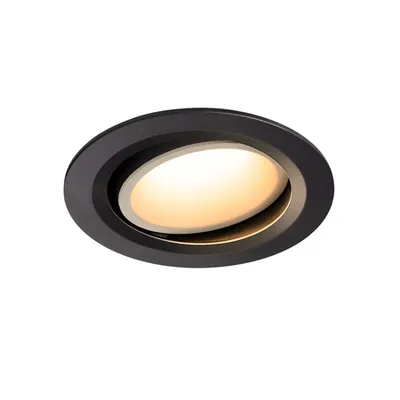 Spot incastrat, NUMINOS MOVE L Ceiling lights, black Indoor LED recessed ceiling light black/white 3000K 55° rotating and pivoting