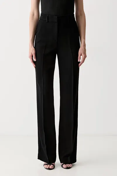 Marciano by Guess pantaloni regular pentru femei cu amestec de lână ABBY