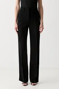 Marciano by Guess pantaloni regular pentru femei cu amestec de lână ABBY