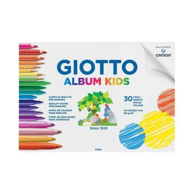 Set 2 x Bloc desen Album Kids Giotto - 21 x 29.7 cm - 90g/mp