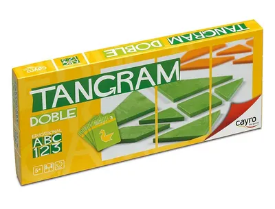Joc de logică pentru copii Cayro - Tangram, dublu