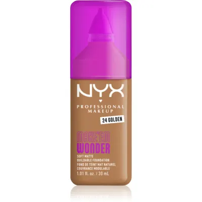 NYX Professional Makeup Make ‘Em Wonder make-up usor matifiant culoare 24 Golden 30 ml