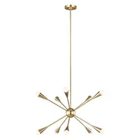 Corp de iluminat suspendat, lustra Jax 10 Light Chandelier – Burnished Brass