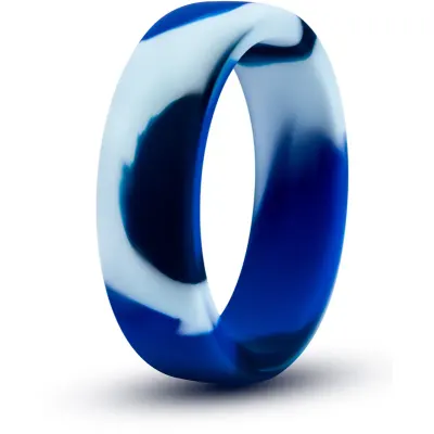 Blush Performance Silicone Camo Blue inel pentru penis 1 buc