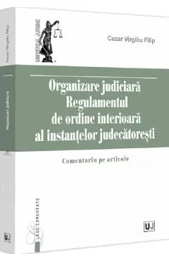 Organizare judiciara. Regulamentul de ordine interioara al instantelor judecatoresti