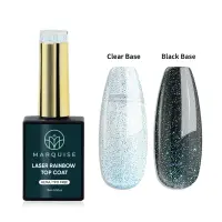 Top Coat Laser Rainbow HEMA/TPO FREE, Marquise, Albastru, 15 ml