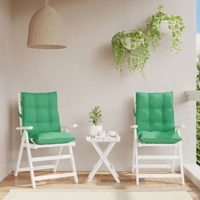 Gossi perne scaun cu spatar mic, 2 buc., verde, tesatura oxford