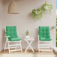Gossi perne scaun cu spatar mic, 2 buc., verde, tesatura oxford