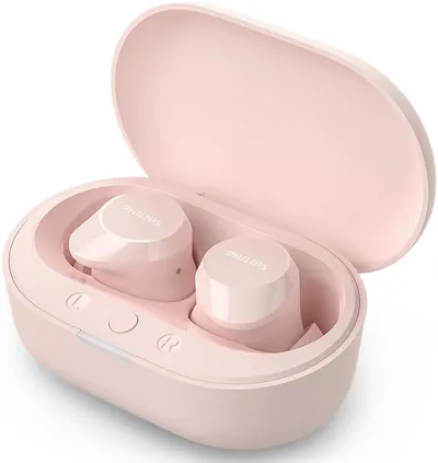 Căști wireless Philips - TAT1209PK/00, TWS, roz