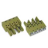 Socket; 4-pole; Cod. B; 4,00 mm²; light green