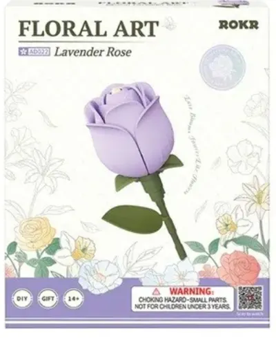 Puzzle 3D 39 piese - Floarea Trandafir de Lavanda
