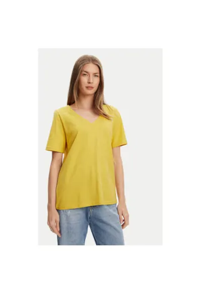 Tricou dama 3BVXD400H - Bumbac - Galben - Galben