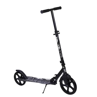 Trotineta copii si adolescenti Novokids Funky Camo PRO Negru Camuflaj, maxim 100 kg, functie Super Brake, diametru roata fata 230 mm