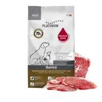 PLATINUM Adult, XS-XL, Iberico, hrană uscată fără cereale câini, semimoist, 1.5kg