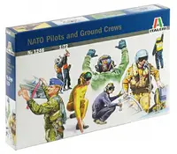Figurine pentru hobby Italeri Militare: Soldați - Piloți și personal terestru NATO din anii 1990, 48 de figuri
