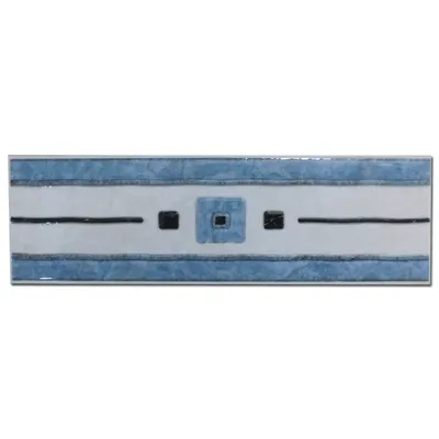 Brau decorativ faianta baie / bucatarie Gandara Azul 8 x 25