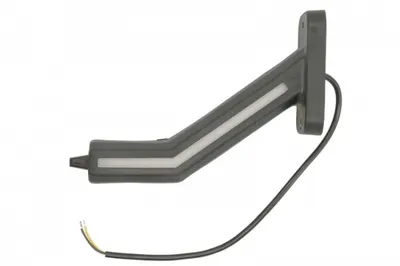 Lumina clarificare stanga, portocaliu rosu alb, LED, suprafata, lungime cablu 400mm, cu brat lung, 12 24V (cu functie de semnalizator lateral, IP6K9K)