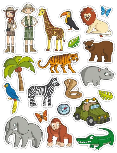 Set stickere APLI - Jungla 60 de bucati