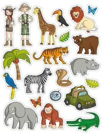 Set stickere APLI - Jungla 60 de bucati