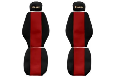 Set huse scaun textil camion compatibile cu Mercedes Actros MP 1 Atego Axor, Rosu