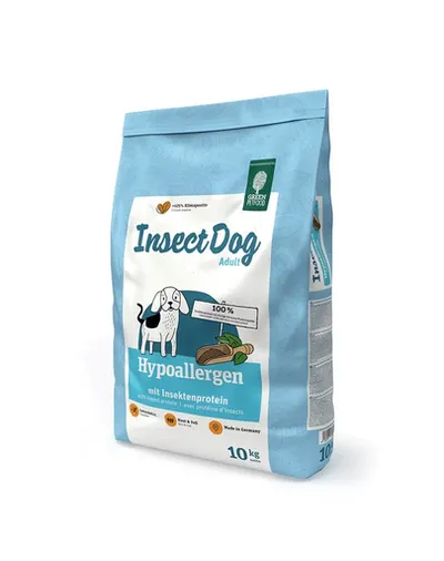 GREEN PETFOOD InsectDog Hypoallergen 10 kg hrană câini fără cereale