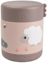 Termos pentru mâncare Done by Deer - Tiny farm, Pudră, 300 ml