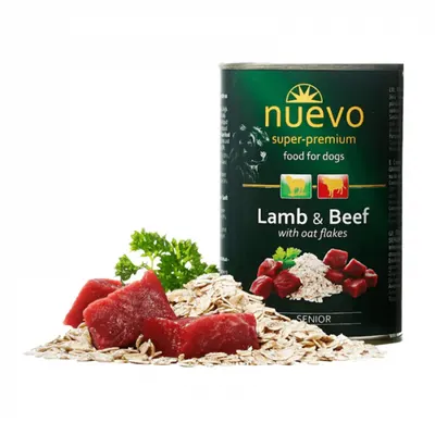 Conserva pentru caini Senior Nuevo cu miel vita 400 gr
