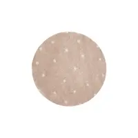 Covor pentru copii roz deschis lavabil/țesut manual din bumbac ø140 cm Round Dot Rose – Lorena Canals