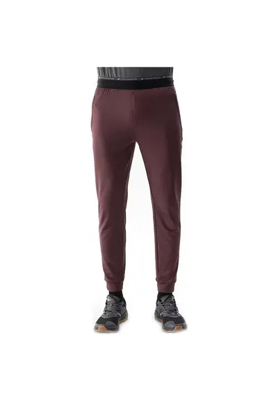 Pantaloni sport barbati 4FWSS24TFTRM525 - poliester/elastan - maro