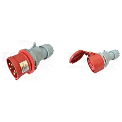 Pachet Industrial Complet: Fisa si Priza Cablu 32A, 400V, IP44 - Conectivitate Sigura si Durabila