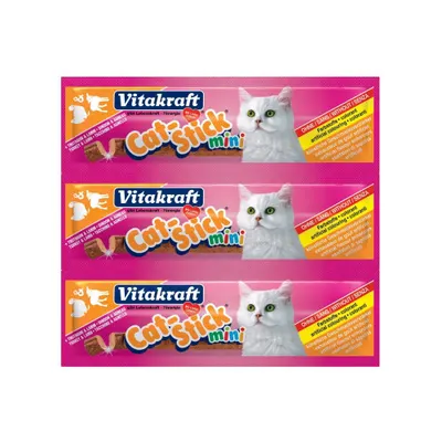 Recompense pentru pisici Vitakraft cu curcan si miel 3 bucati