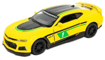 Mașinuță metalică Kinsmart - 2017 Chevrolet Camaro ZL1, #1,1:38, galben