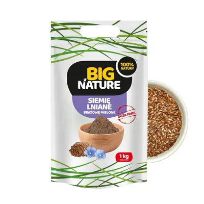 Seminte de in maro macinate 1kg Big Nature