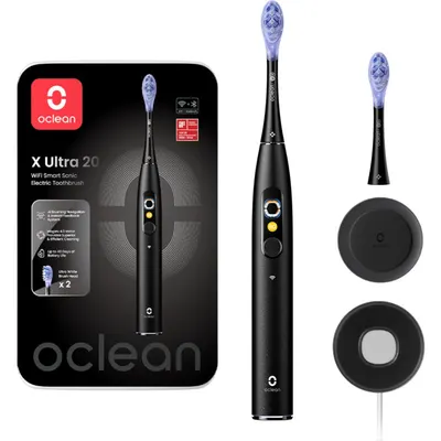 Periuță de dinți electrică Oclean – X Ultra 20, 2 capete, neagră